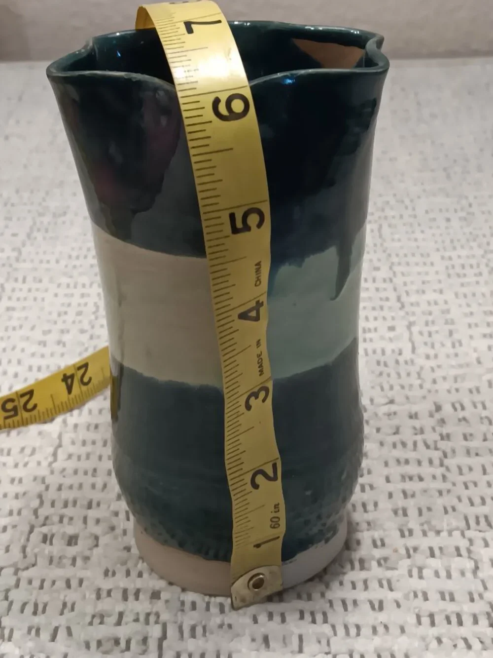 Handmade Artisan Pottery Fluted Edge 6
